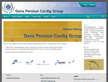 Tablet Screenshot of danapensiun-cardiggroup.com